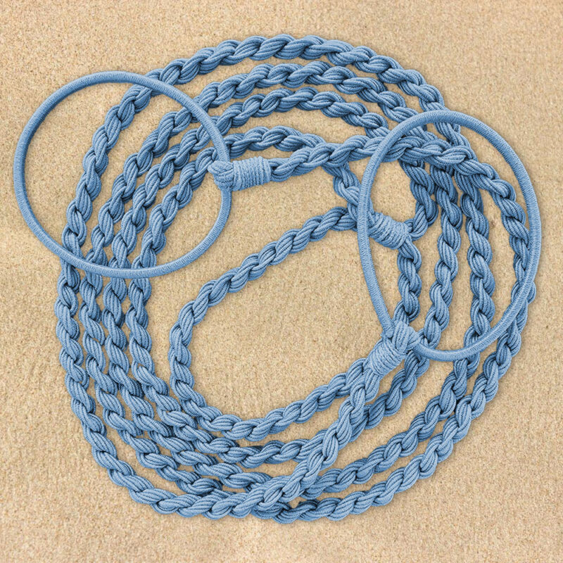 SasSea Wraps Hair Tie - Powder Blue (L)