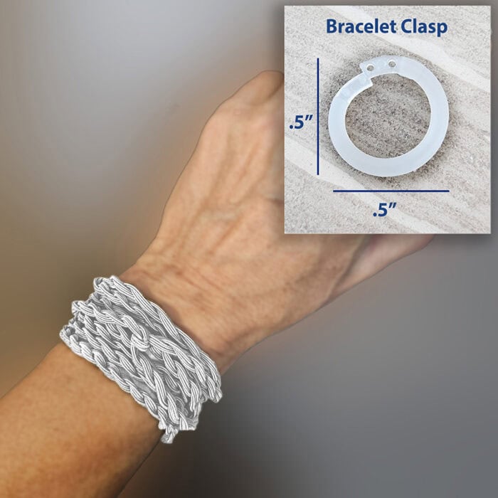 bracelet with ring clasp parchmentjpg